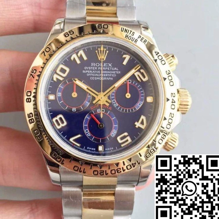 Rolex 3A Blue Wrapped Factory 18K 1118 Gold Comfortable Cosmograph Daytona 116503 Yellow Dial 0715